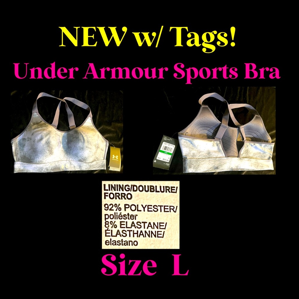 Size L- NEW w/ Tags! Under Armour Sports Bra